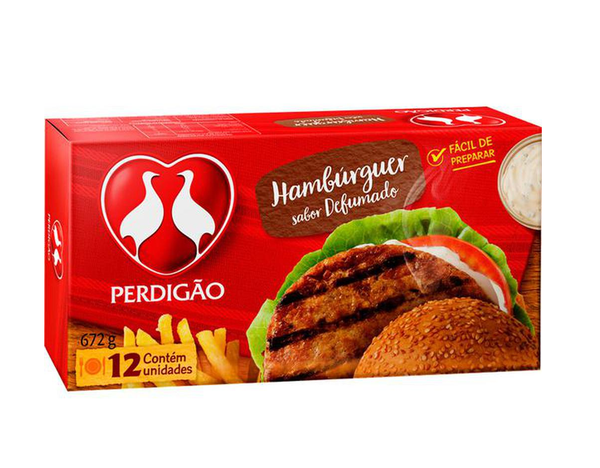 Hambúrguer Perdigão Sabor Defumado 672g
