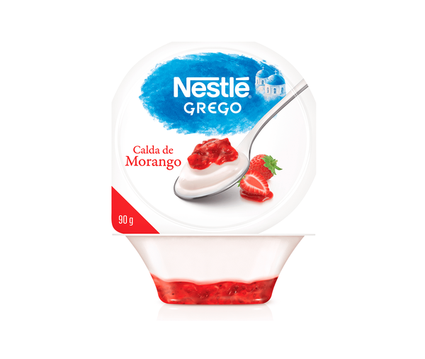 Iogurte Grego Nestlé com Calda de Morango 90g
