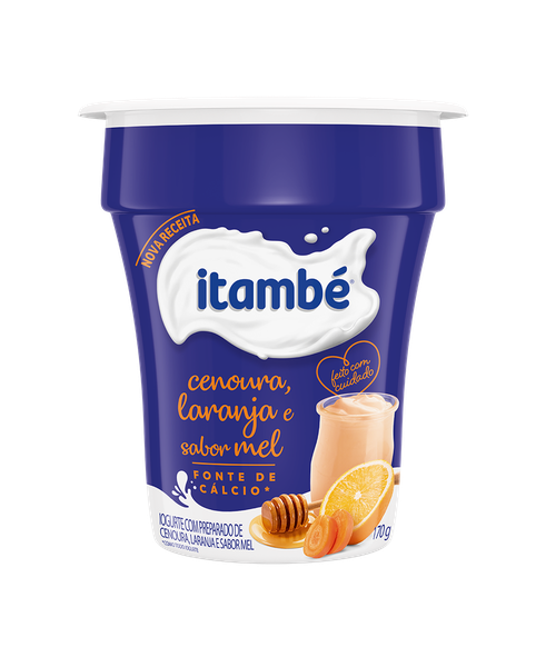 Iogurte Itambé Cenoura,Laranja e Mel 170g
