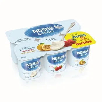 Iogurte Nestlé Grego Light 3 Sabores 540g