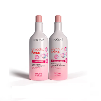 Kit Inoar Glycolic Force Shampoo+condicionador 500ml
