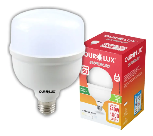 Lâmpada Ourolux Superled Luz Branca Fria 50w