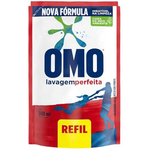 Lava Roupas Omo Líquido Lavagem Perfeita 900ml