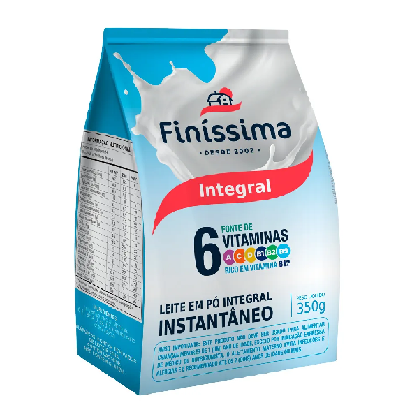 Leite em Pó Finíssima Integral 350g