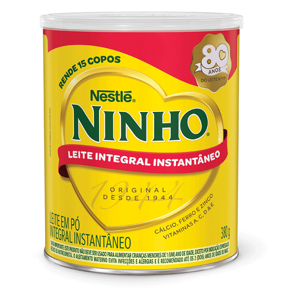 Leite em Pó Nestlé Ninho Integral Instantâneo 380g
