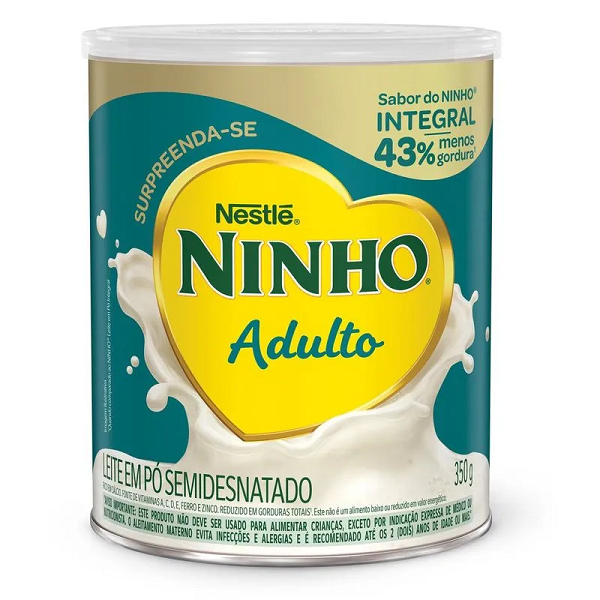 Leite em Pó Nestlé Ninho Semidesnatado Adulto 350g