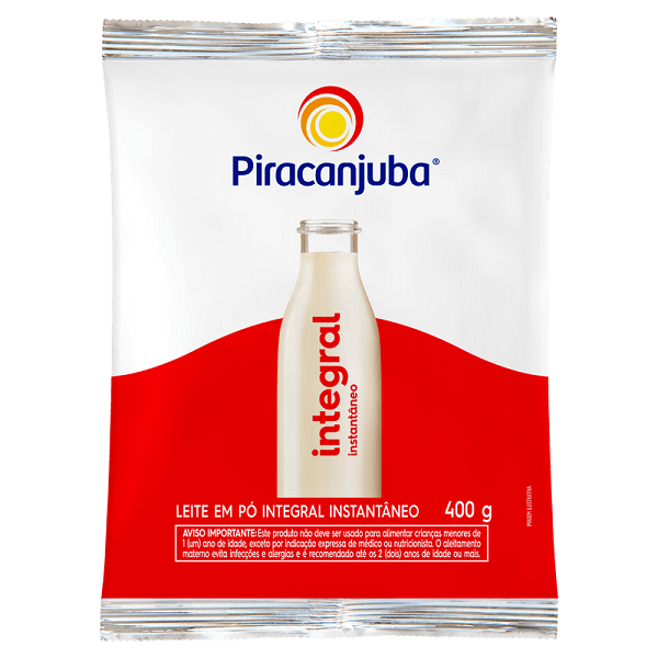 Leite em Pó Piracanjuba Integral 400g