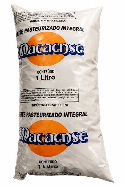 Leite Macaense Pasteurizado Integral Saquinho 1L