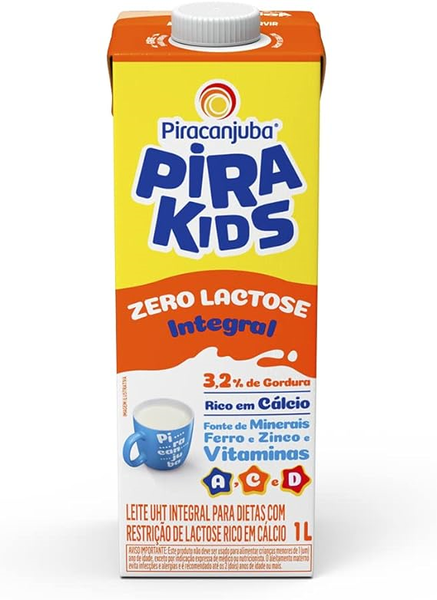 Leite Pirakids Crescer Zero Lactose 1l
