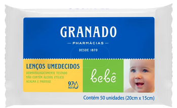 Lenço Umedecido Granado Bebê 50un
