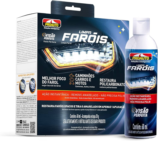 Limpa Faróis Proauto 60ml