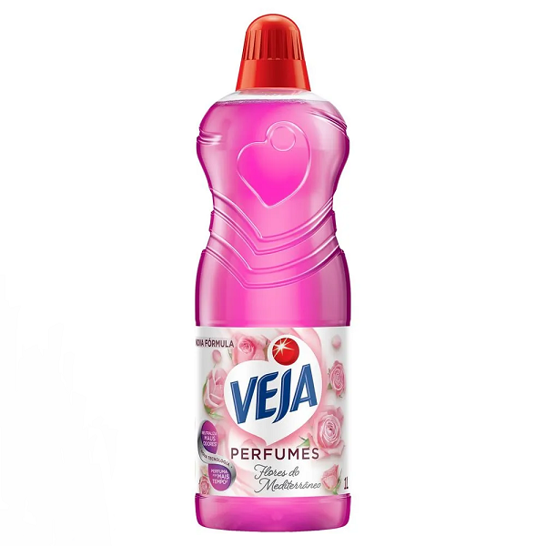 Limpador Veja Perfumes Flores do Mediterrâneo 1l