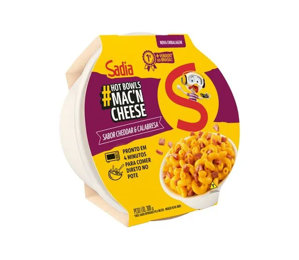 Mac´n Cheese Sadia Cheddar e Calabresa 300g