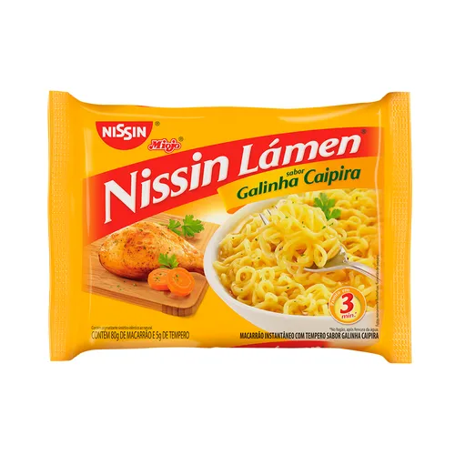 Miojo Nissin Galinha Caipira 85g