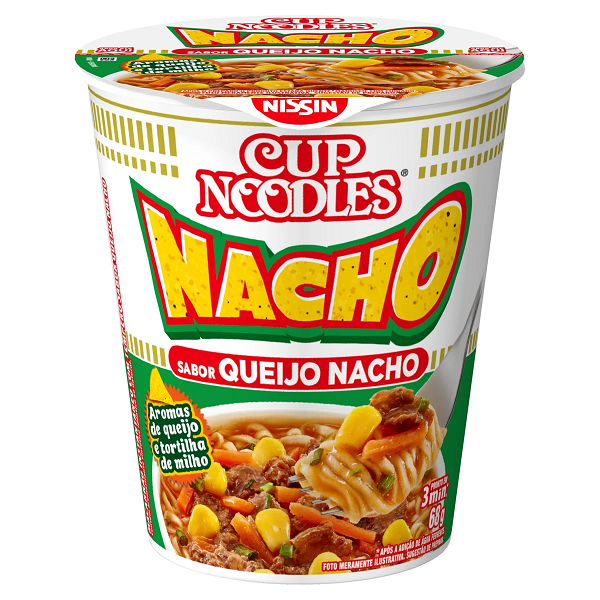 Macarrão Nissin Cup Noodles Queijo Nacho 68g