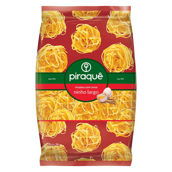 Macarrão Piraquê com Ovos Ninho Largo 500g