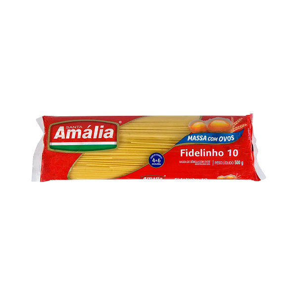 Macarrão Santa Amália com Ovos Fidelinho Nº10 500g