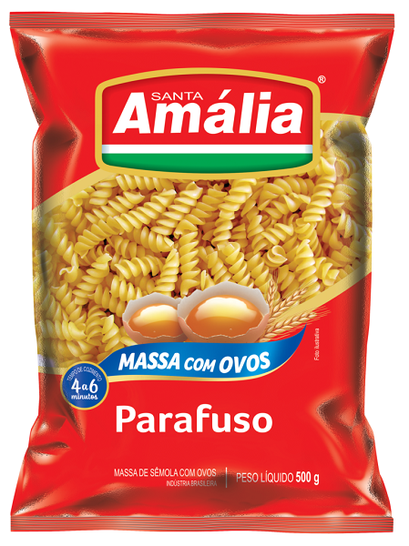 Macarrão Santa Amália com Ovos Parafuso 500g