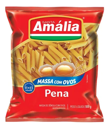 Macarrão Santa Amália com Ovos Pena 500g