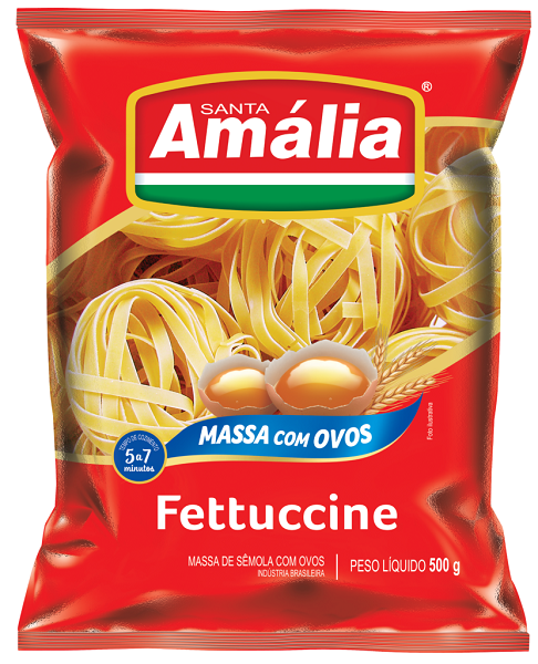 Macarrão Santa Amália Fettuccine com Ovos Ninho Nº3 500g