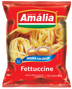 Macarrão Santa Amália Fettuccine com Ovos Ninho Nº3 500g