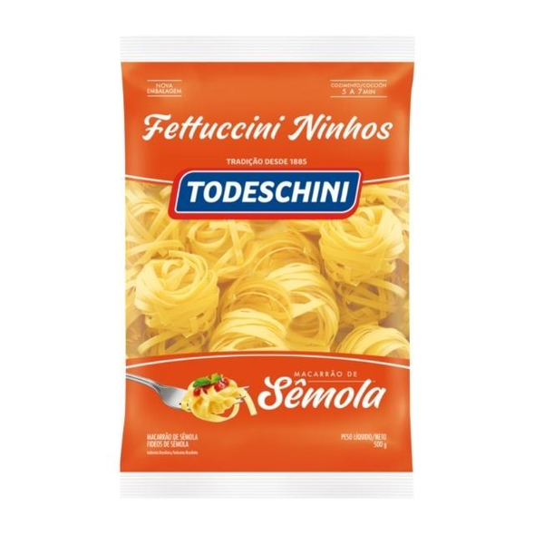 Macarrão Todeschini  Fettuccini Ninhos Sêmola 500g
