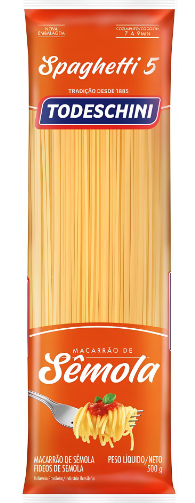 Macarrão Todeschini Sêmola Spaghetti 5 500g