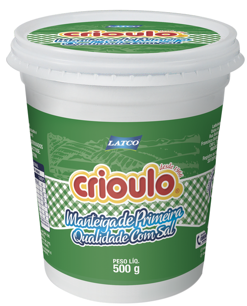 Manteiga Crioulo com Sal 500g