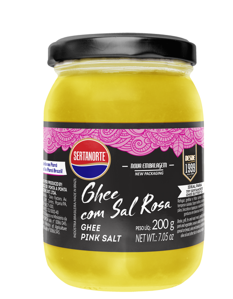 Manteiga Sertanorte Ghee Sal Rosa 200g