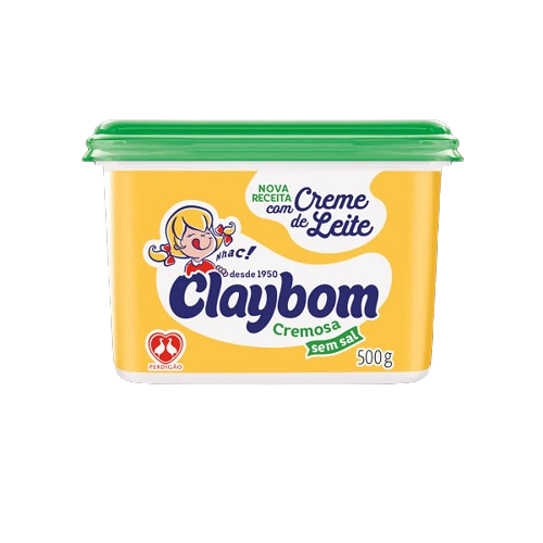 Margarina Claybom Cremosa sem Sal 500g