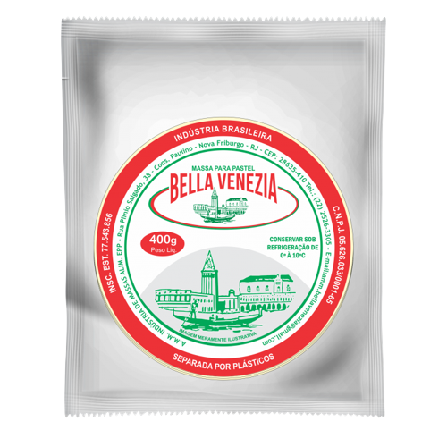 Massa Redonda Bella Venezia Pequena 400g
