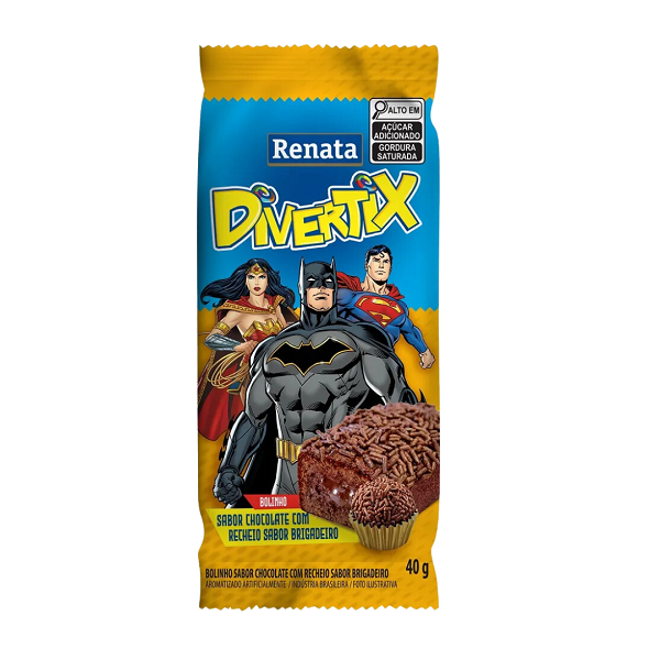 Mini Bolo Renata Divertix Brigadeiro 40g