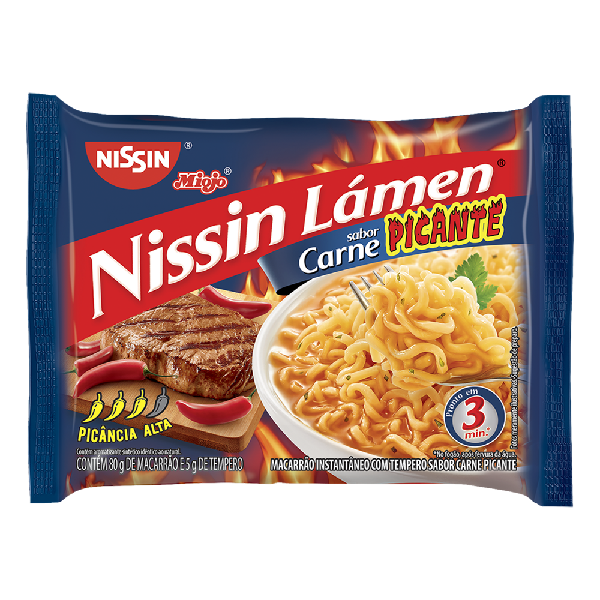 Miojo Nissin Carne Picante 80g