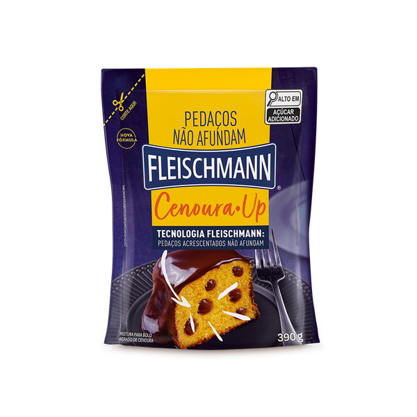 Mistura para Bolo Fleischmann Cenoura Up 390g