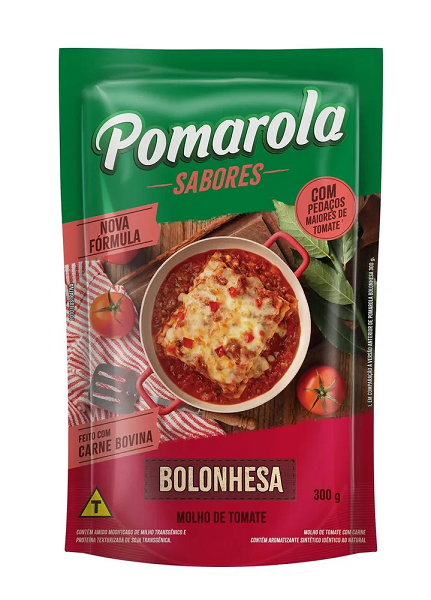 Molho de Tomate Pomarola Bolonhesa Sachê 300g