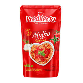 Molho de Tomate Predilecta Tradicional Sachê 300g