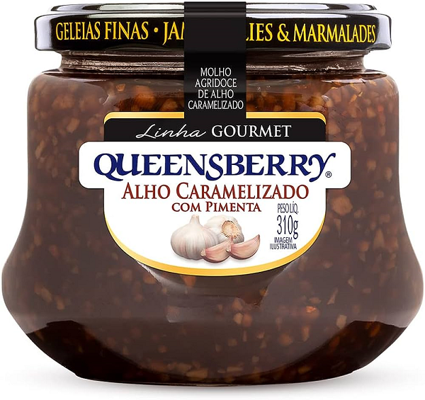 Geleia Agridoce Queensberry Gourmet Alho Caramelizado com Pimenta 310g