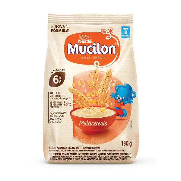 Mucilon Nestlé Multicereais Sachê 180g