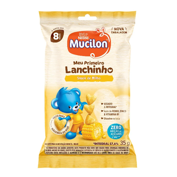 Mucilon Nestle Meu Primeiro Lanchinho Milho 35g