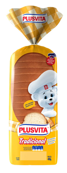 Pão de Forma Plusvita Tradicional 480g