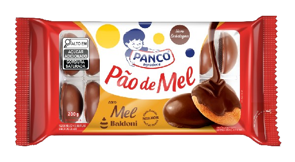 Pão de Mel Panco Cobertura de Chocolate 200g