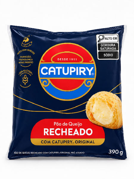 Pão de Queijo Recheado com Catupiry 390g