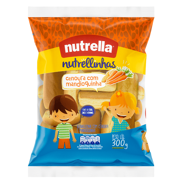 Pão Nutrella Bisnaguinha Cenoura com Mandioquinha 300g