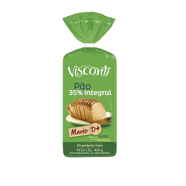 Pão Visconti 35% Integral 400g