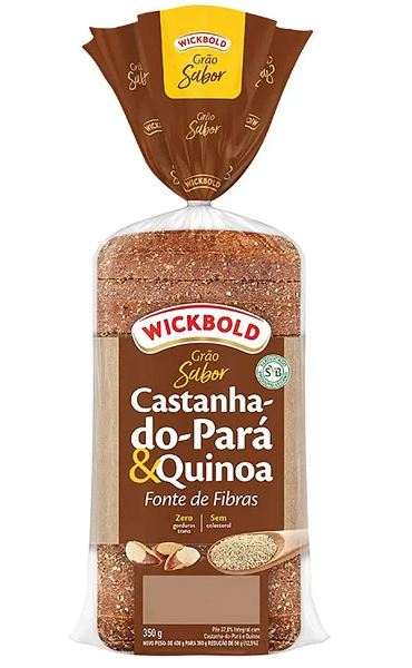 Pão Wickbold Integral Castanha do Pará e Quinoa 350g