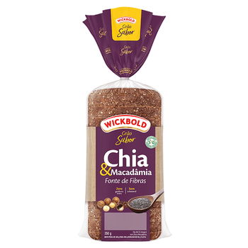 Pão Wickbold Integral Chia e Macadâmia 350g