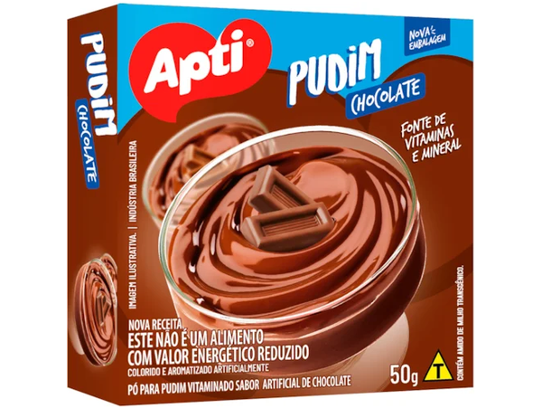 Pó para Pudim Apti Chocolate 50g