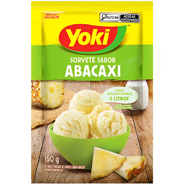 Pó para Sorvete Yoki Abacaxi 150g