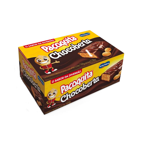 Paçoquita Cobertura de Chocolate 144g
