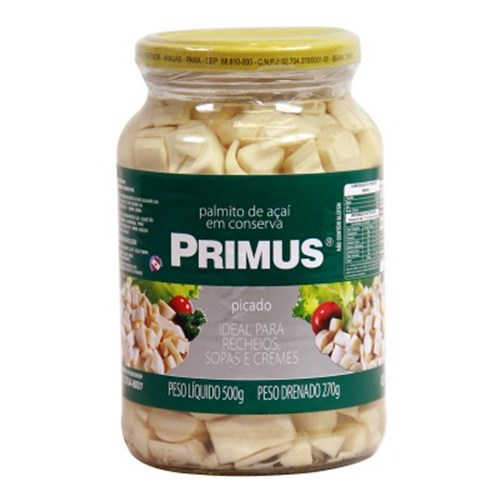 Palmito de Açaízeiro Primus em Conserva Vidro 300g